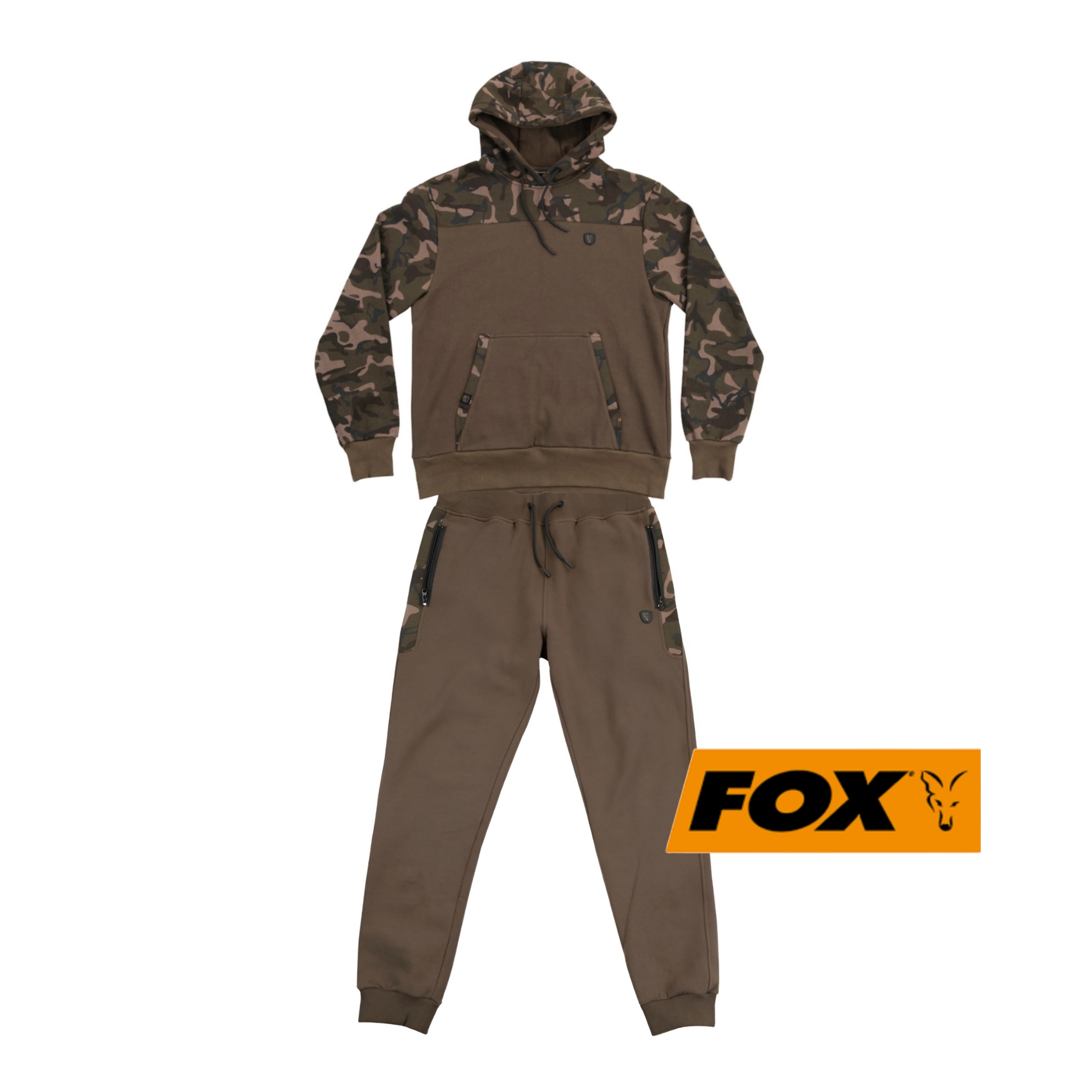 Ch ndal Fox Hoody Joggers in Khaki Camo Stalking Scales